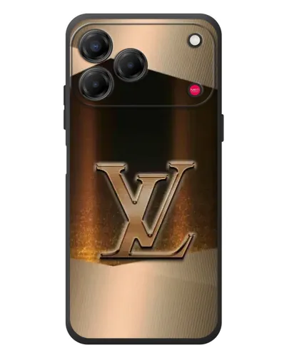 Чехол для ZTE Nubia V80 Design с картинкой «LV — золотое сияние»