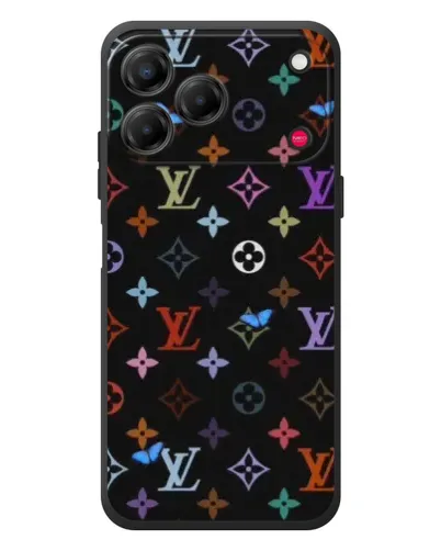 Чехол для ZTE Nubia V80 Design с картинкой «Цветная монограмма LV»