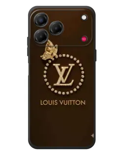 Чехол для ZTE Nubia V80 Design с картинкой «LV — золотая печать»