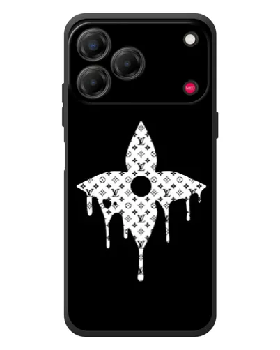 Чехол для ZTE Nubia V80 Design с картинкой «Цветочная монограмма»