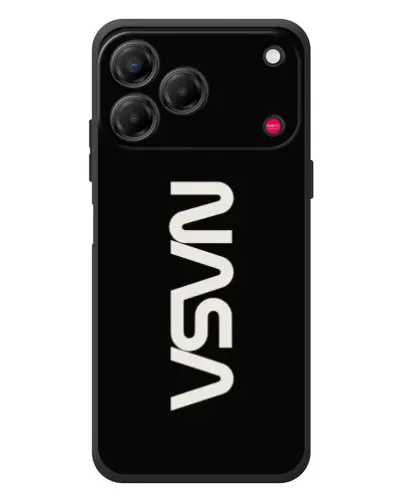 Чехол для ZTE Nubia V80 Design с картинкой «NASA — вертикальный логотип»