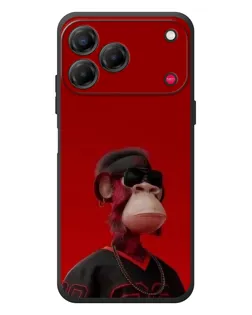 Чехол для ZTE Nubia V80 Design с картинкой «Bored Ape в красном» Чехол для ZTE Nubia V80 Design с картинкой «Bored Ape в красном»