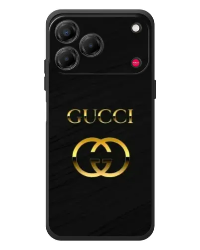 Чехол для ZTE Nubia V80 Design с картинкой «Золотой логотип Gucci»