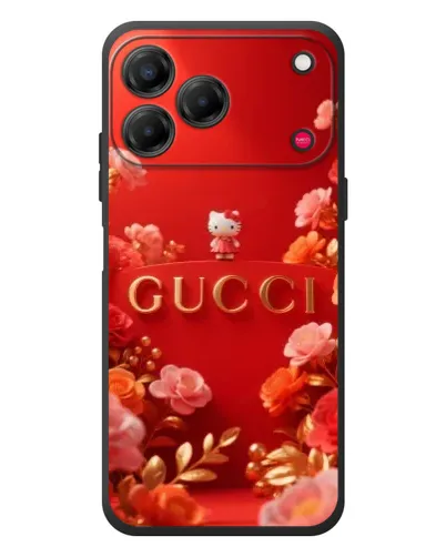 Чехол для ZTE Nubia V80 Design с картинкой «Gucci — золотой сад»