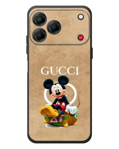 Чехол для ZTE Nubia V80 Design с картинкой «Микки Маус Gucci — крафт»