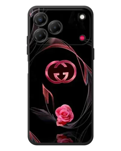 Чехол для ZTE Nubia V80 Design с картинкой «Gucci — неоновая роза»