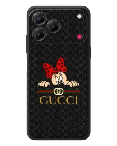 Чехол для ZTE Nubia V80 Design с картинкой «Минни Маус Gucci — черный»