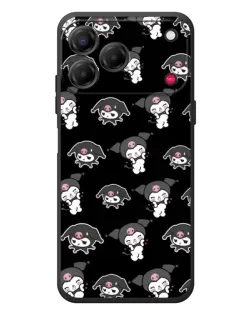 Чехол для ZTE Nubia V80 Design с картинкой «Черный паттерн Kuromi» Чехол для ZTE Nubia V80 Design с картинкой «Черный паттерн Kuromi»