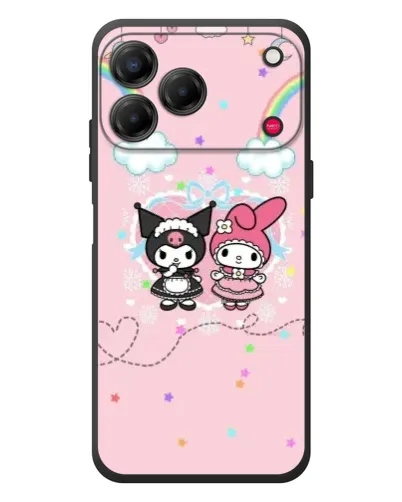 Чехол для ZTE Nubia V80 Design с картинкой «My Melody и Kuromi»
