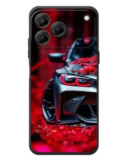 Чехол для ZTE Nubia V80 Design с картинкой «Спортивная BMW и цветы» Чехол для ZTE Nubia V80 Design с картинкой «Спортивная BMW и цветы»