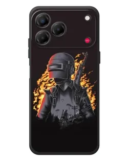 Чехол для ZTE Nubia V80 Design с картинкой «PUBG — огненный силуэт» Чехол для ZTE Nubia V80 Design с картинкой «PUBG — огненный силуэт»