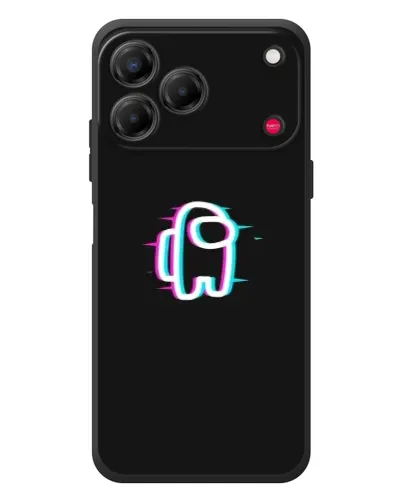 Чехол для ZTE Nubia V80 Design с картинкой «Among Us неон»