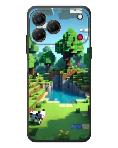 Чехол для ZTE Nubia V80 Design с картинкой «Minecraft летний день»
