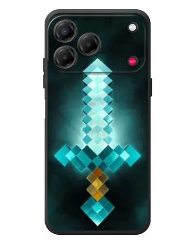 Чехол для ZTE Nubia V80 Design с картинкой «Алмазный меч неон»