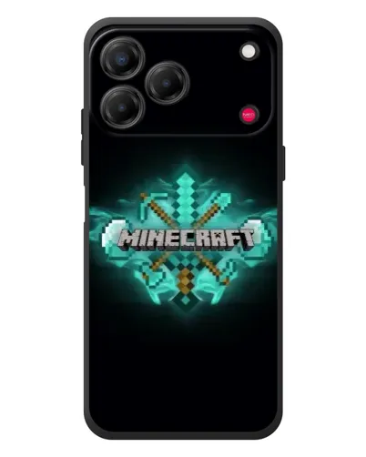 Чехол для ZTE Nubia V80 Design с картинкой «Minecraft Diamond лого»