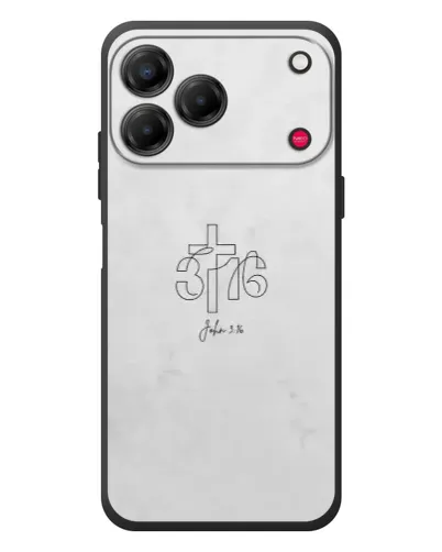 Чехол для ZTE Nubia V80 Design с картинкой «Иоанна 3:16 Крест»