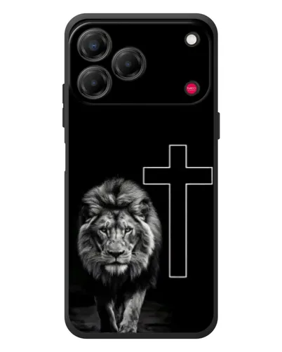 Чехол для ZTE Nubia V80 Design с картинкой «Лев и Крест»
