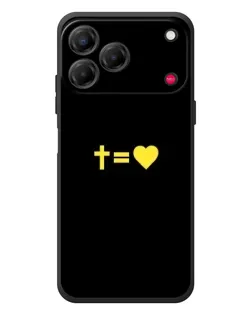 Чехол для ZTE Nubia V80 Design с картинкой «Сердце и Крест»