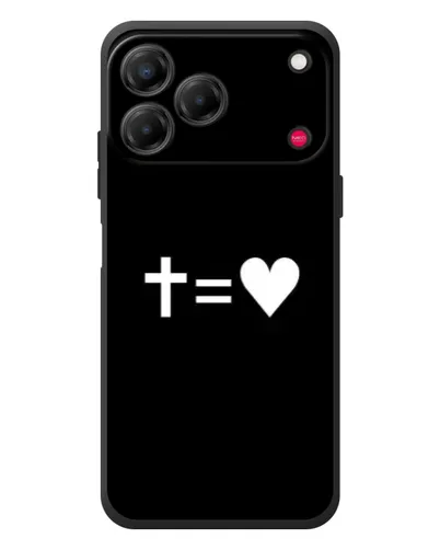Чехол для ZTE Nubia V80 Design с картинкой «Крест и Сердце»