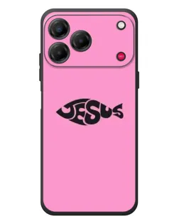 Чехол для ZTE Nubia V80 Design с картинкой «Розовый символ  Jesus»