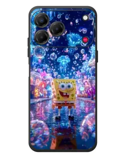 Чехол для ZTE Nubia V80 Design с картинкой «Неоновый океан»