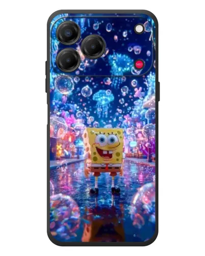 Чехол для ZTE Nubia V80 Design с картинкой «Неоновый океан»