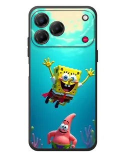 Чехол для ZTE Nubia V80 Design с картинкой «Спанч Боб под водой»
