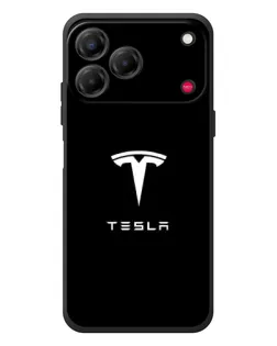 Чехол для ZTE Nubia V80 Design с картинкой «Tesla White Logo» Чехол для ZTE Nubia V80 Design с картинкой «Tesla White Logo»