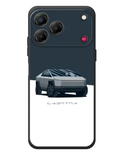 Чехол для ZTE Nubia V80 Design с картинкой «Серебристый Cybertruck Tesla» Чехол для ZTE Nubia V80 Design с картинкой «Серебристый Cybertruck Tesla»