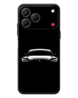 Чехол для ZTE Nubia V80 Design с картинкой «Фары Tesla Night» Чехол для ZTE Nubia V80 Design с картинкой «Фары Tesla Night»