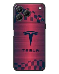 Чехол для ZTE Nubia V80 Design с картинкой «Тесла красный карбон» Чехол для ZTE Nubia V80 Design с картинкой «Тесла красный карбон»