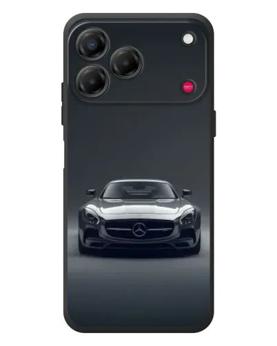Чехол для ZTE Nubia V80 Design с картинкой «Mercedes на черном»