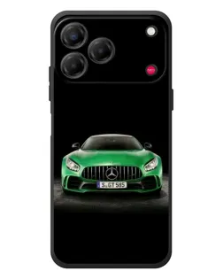 Чехол для ZTE Nubia V80 Design с картинкой «Mercedes — неоновый лого»