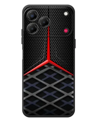 Чехол для ZTE Nubia V80 Design с картинкой «Mercedes Carbon Grid»