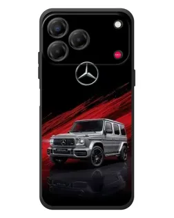 Чехол для ZTE Nubia V80 Design с картинкой «Mercedes G-Class красный»