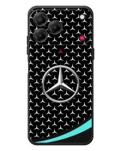 Чехол для ZTE Nubia V80 Design с картинкой «Mercedes — бирюзовый акцент»