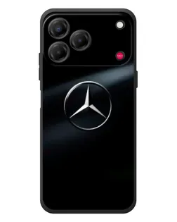 Чехол для ZTE Nubia V80 Design с картинкой «Mercedes на металле»