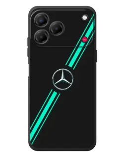 Чехол для ZTE Nubia V80 Design с картинкой «Спортивные линии Mercedes»