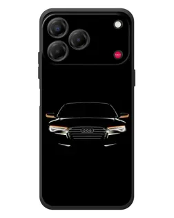 Чехол для ZTE Nubia V80 Design с картинкой «Audi — ночной контур» Чехол для ZTE Nubia V80 Design с картинкой «Audi — ночной контур»