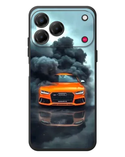 Чехол для ZTE Nubia V80 Design с картинкой «Audi в облаках дыма»