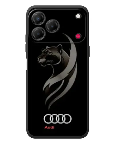 Чехол для ZTE Nubia V80 Design с картинкой «Графика — пантера и Audi»