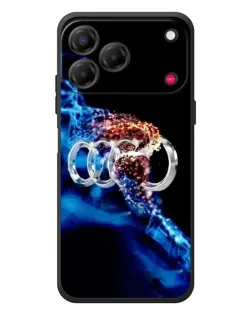 Чехол для ZTE Nubia V80 Design с картинкой «Энергия лого Audi» Чехол для ZTE Nubia V80 Design с картинкой «Энергия лого Audi»