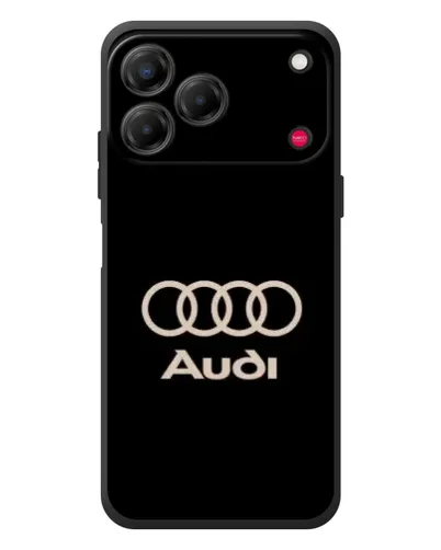 Чехол для ZTE Nubia V80 Design с картинкой «Audi — золотой логотип»