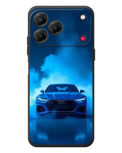 Чехол для ZTE Nubia V80 Design с картинкой «Audi — голубая энергия»