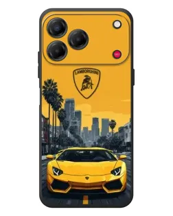Чехол для ZTE Nubia V80 Design с картинкой «Желтый Lamborghini город» Чехол для ZTE Nubia V80 Design с картинкой «Желтый Lamborghini город»