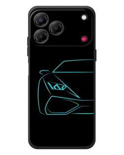 Чехол для ZTE Nubia V80 Design с картинкой «Голубой силуэт Lamborghini» Чехол для ZTE Nubia V80 Design с картинкой «Голубой силуэт Lamborghini»