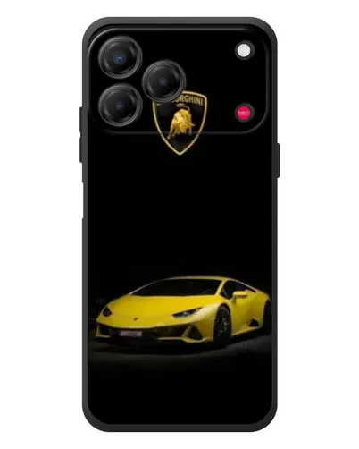 Чехол для ZTE Nubia V80 Design с картинкой «Lamborghini желтый акцент»