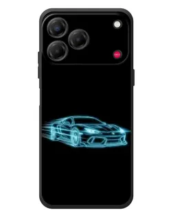 Чехол для ZTE Nubia V80 Design с картинкой «Неоновый контур Lamborghini» Чехол для ZTE Nubia V80 Design с картинкой «Неоновый контур Lamborghini»