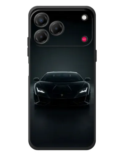 Чехол для ZTE Nubia V80 Design с картинкой «Черный Lamborghini Aventador»