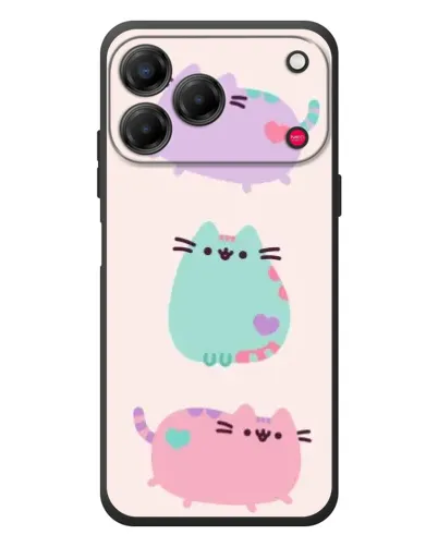 Чехол для ZTE Nubia V80 Design с картинкой «Pusheen трио»